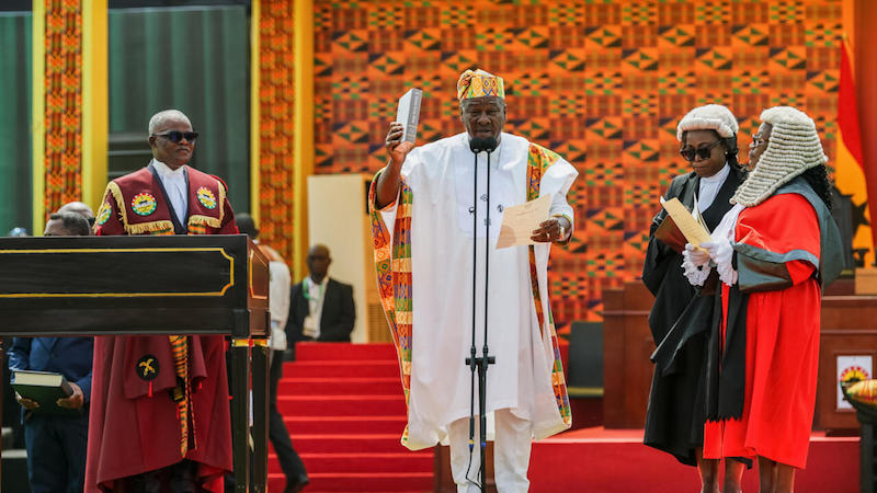 Mahama officially sworn in as Ghana’s 6th president under the 4th Republic