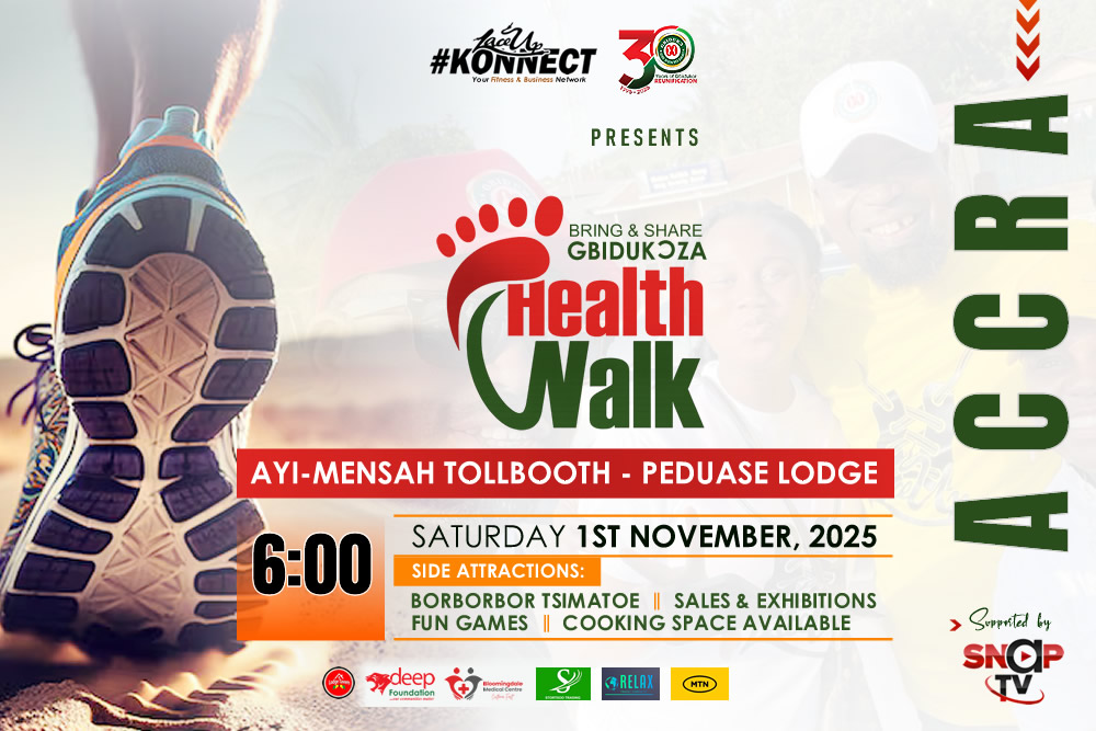 Gbidukorza@30: Step, Sweat and Celebrate Unity at the Accra Health & Fun Walk!