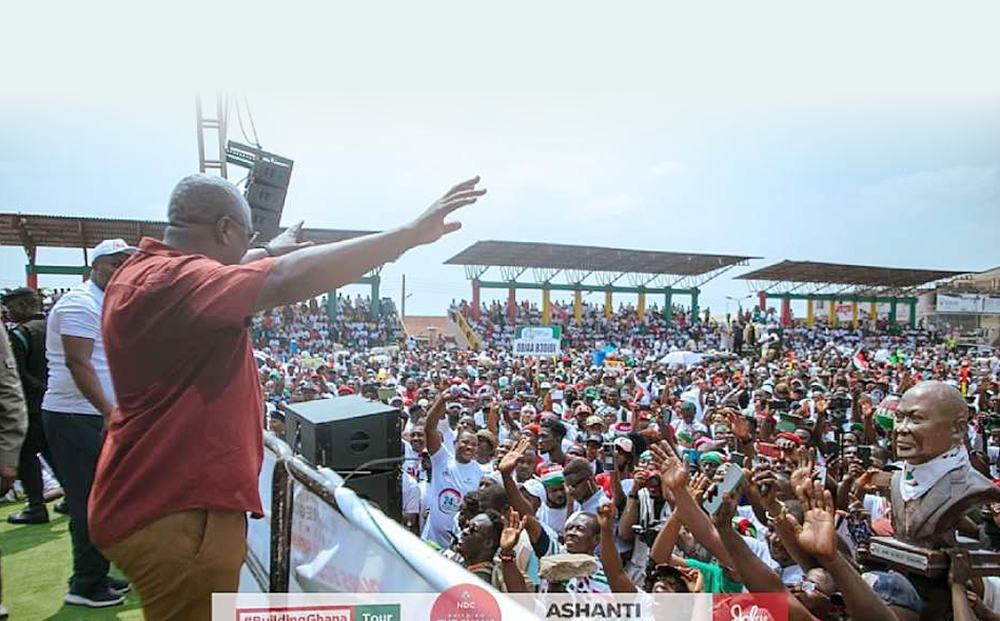 'Your massive turnout has warmed my heart' - Mahama after 24-hour Economy Walk in Kumasi