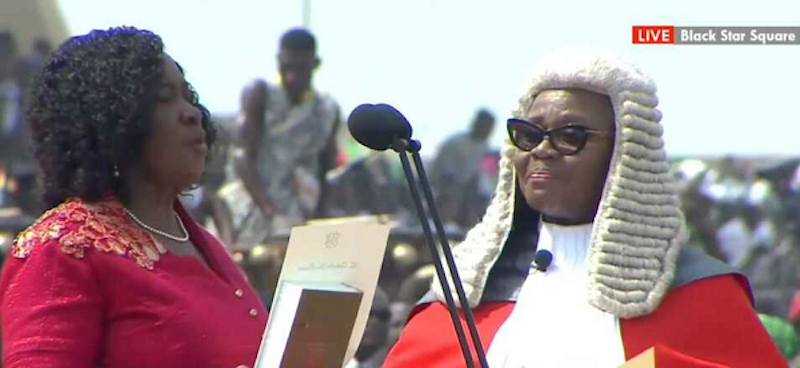 Jane Naana Opoku-Agyemang sworn into office as Ghana’s first female vice president